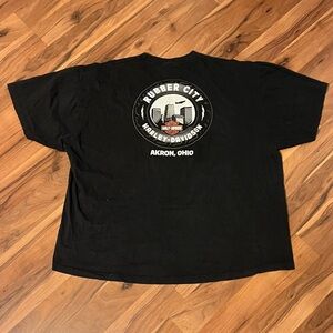 Black Harley Davidson Akron Ohio biker tee